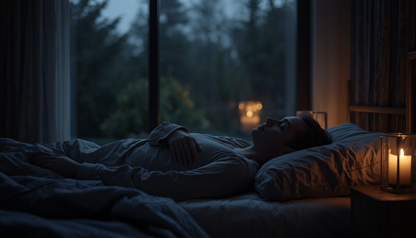 Peaceful evening rest and recovery moment